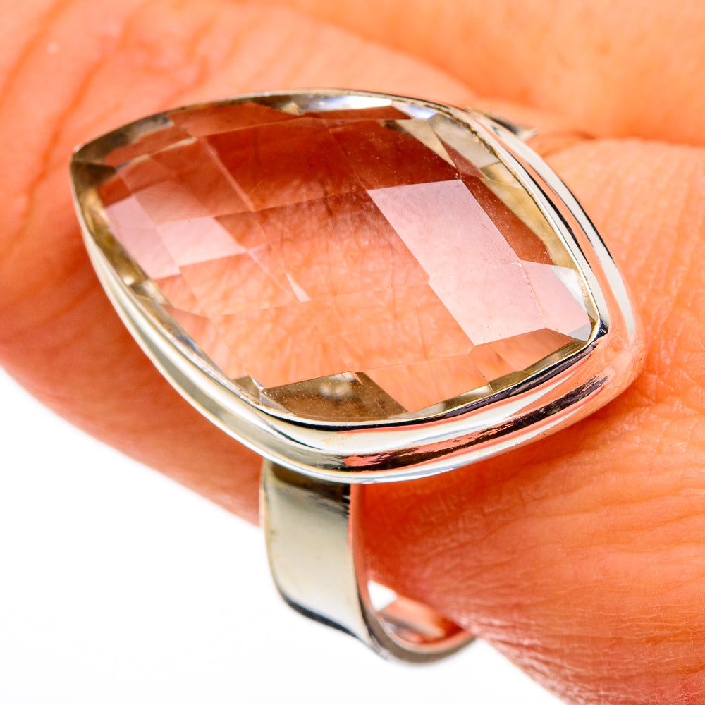White Quartz Rings handcrafted by Anasilvercos - RING78366