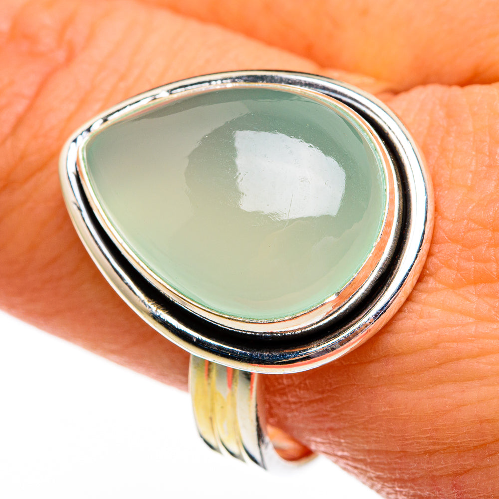 Prehnite Rings handcrafted by Anasilvercos - RING78372