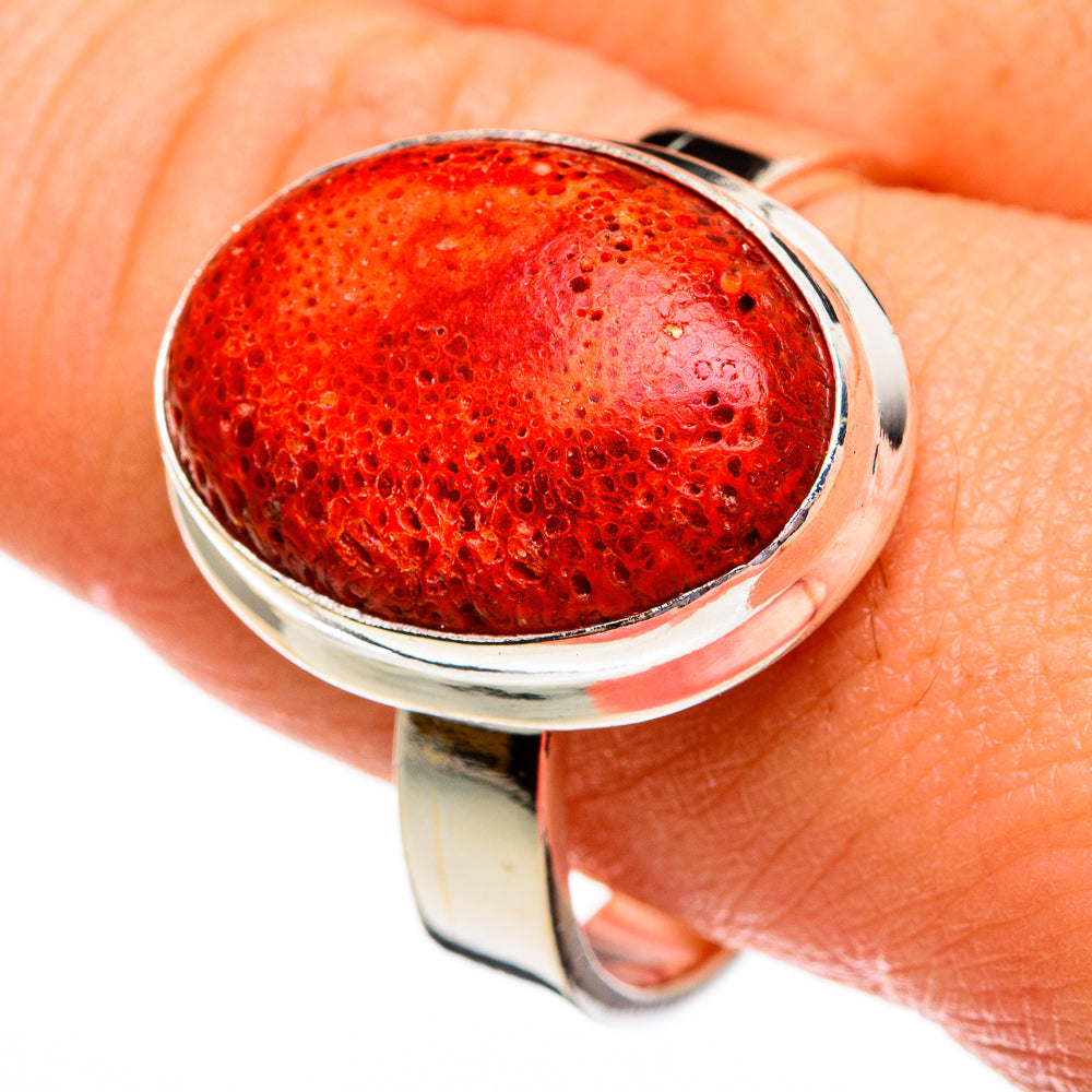 Sponge Coral Rings handcrafted by Anasilvercos - RING78396