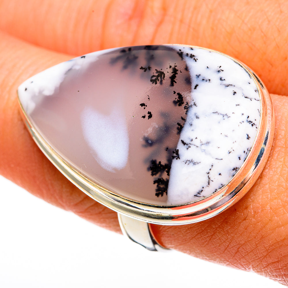 Dendritic Opal Rings handcrafted by Anasilvercos - RING78448