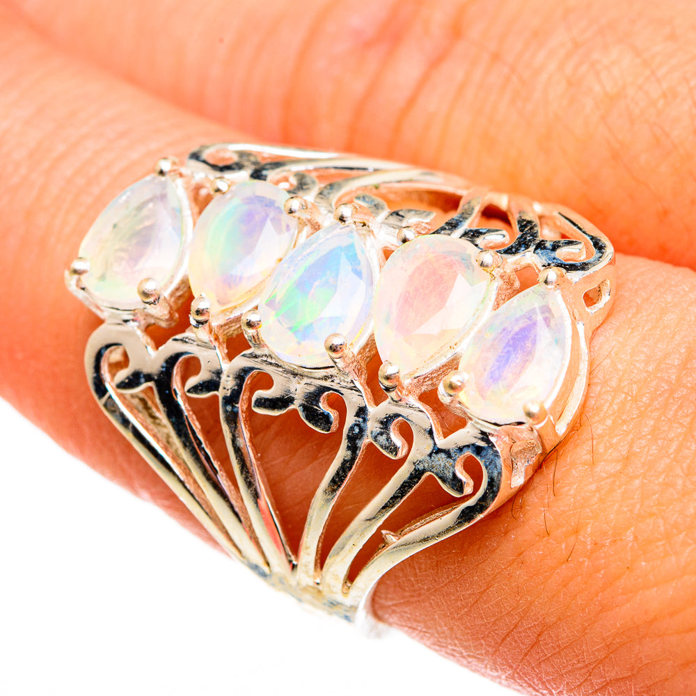 Ethiopian Opal Rings handcrafted by Anasilvercos - RING78454