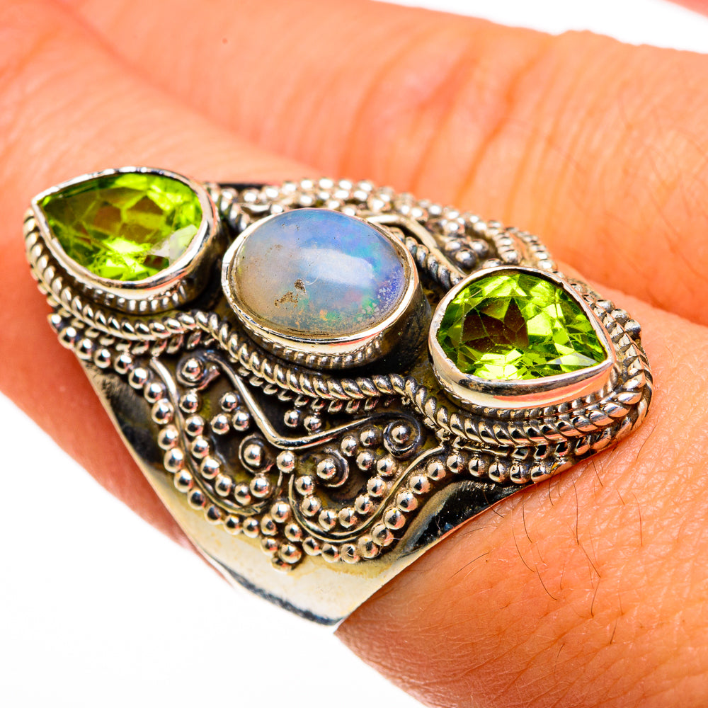 Ethiopian Opal Rings handcrafted by Anasilvercos - RING78487