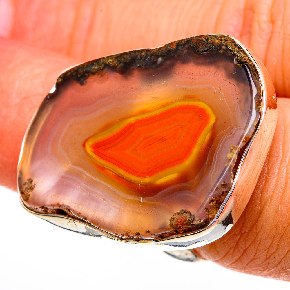 Botswana Agate Rings handcrafted by Anasilvercos - RING78512