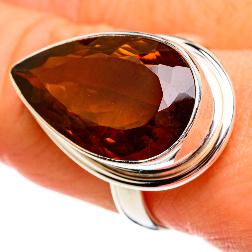 Mandarin Citrine Rings handcrafted by Anasilvercos - RING78552