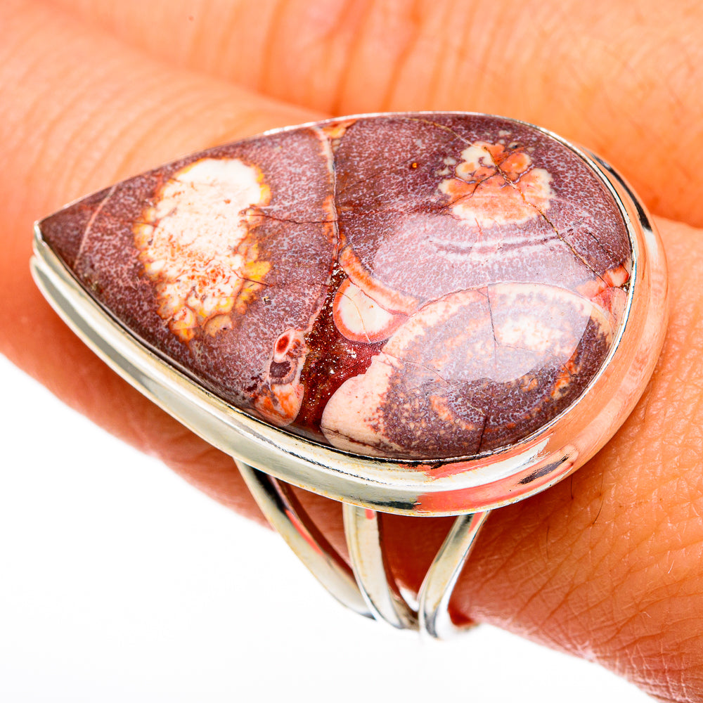 Poppy Jasper Rings handcrafted by Anasilvercos - RING78553