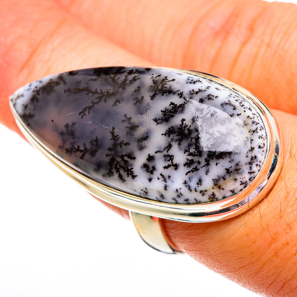 Dendritic Opal Rings handcrafted by Anasilvercos - RING78560