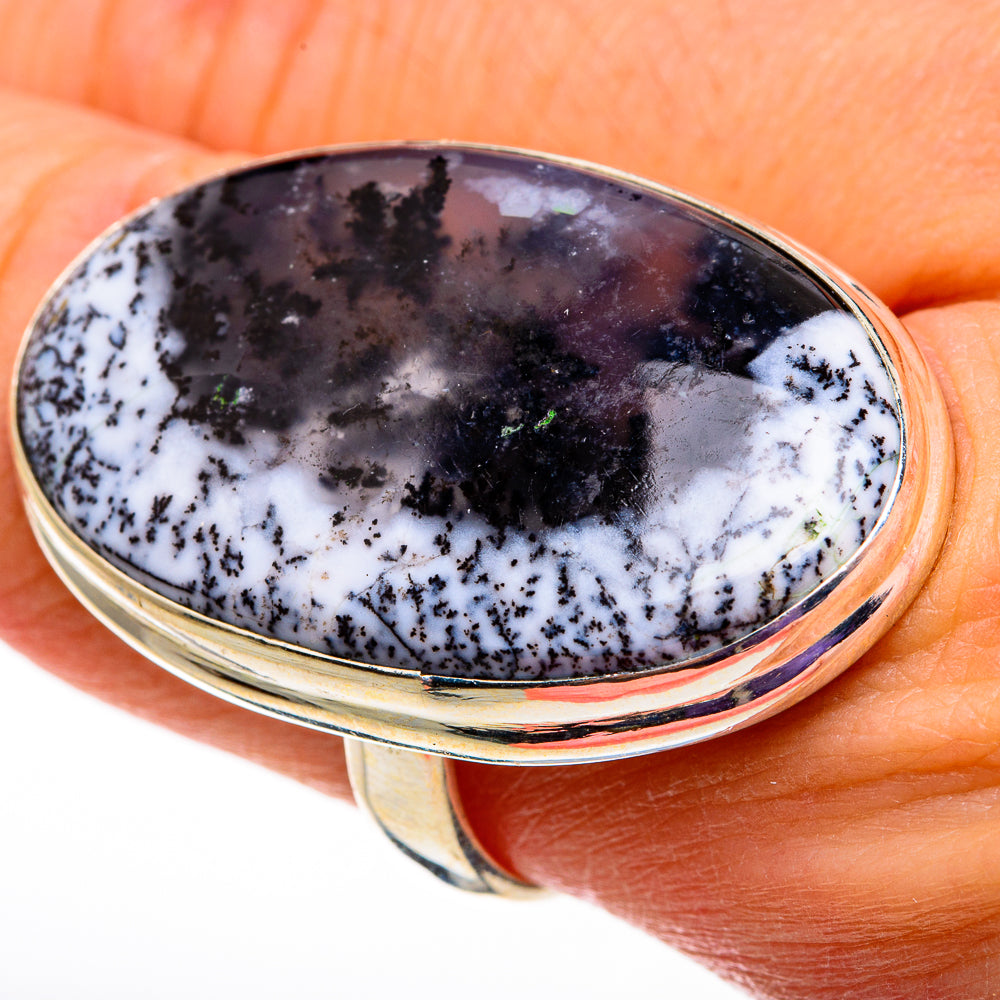 Dendritic Opal Rings handcrafted by Anasilvercos - RING78589