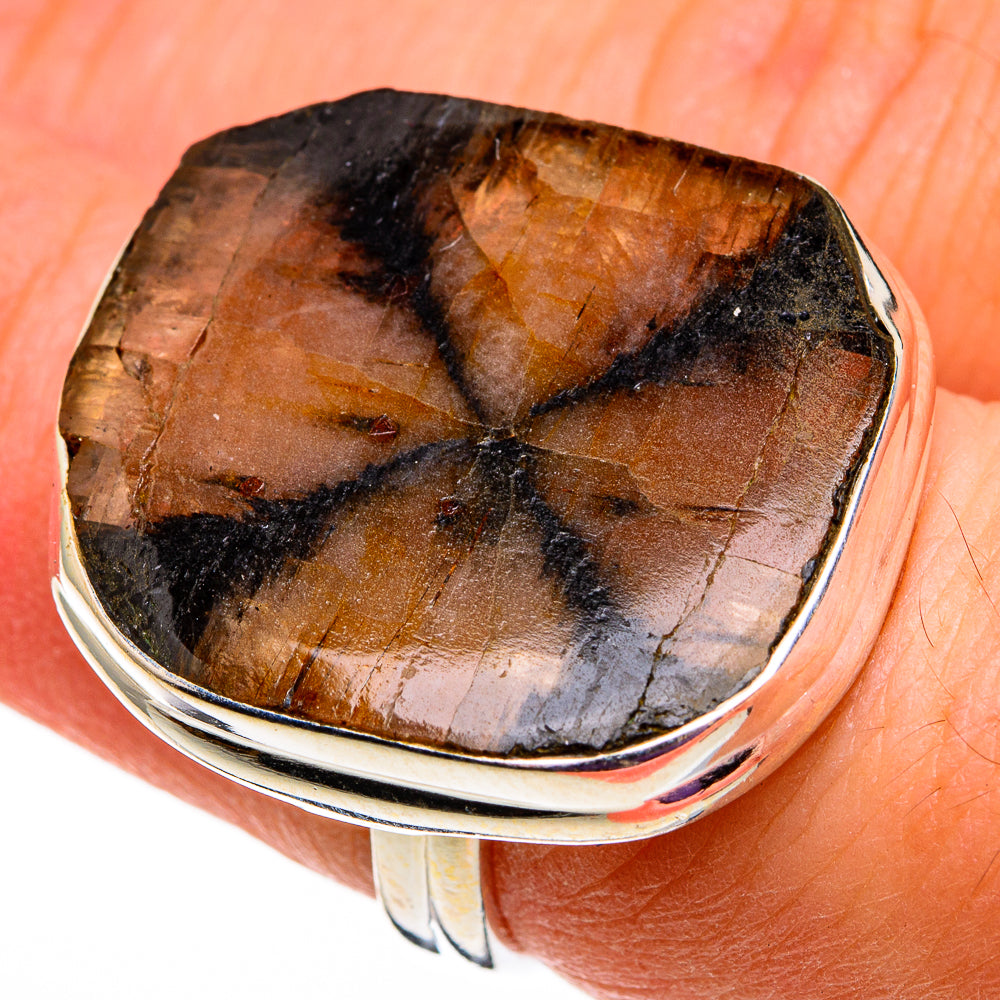 Chiastolite Rings handcrafted by Anasilvercos - RING78605