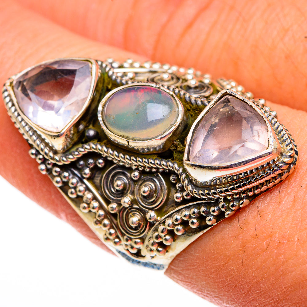 Ethiopian Opal Rings handcrafted by Anasilvercos - RING78619