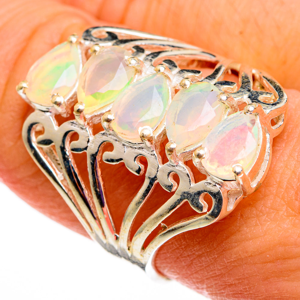 Ethiopian Opal Rings handcrafted by Anasilvercos - RING78620
