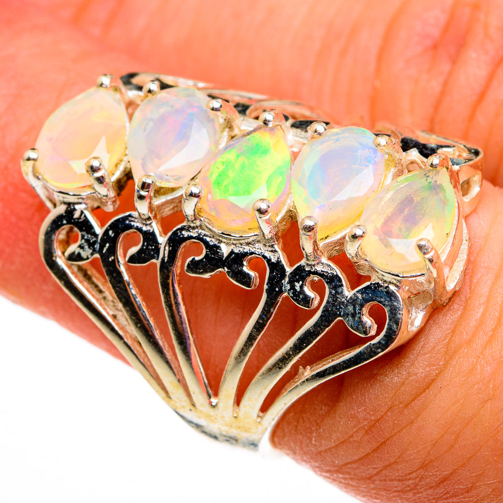 Ethiopian Opal Rings handcrafted by Anasilvercos - RING78647