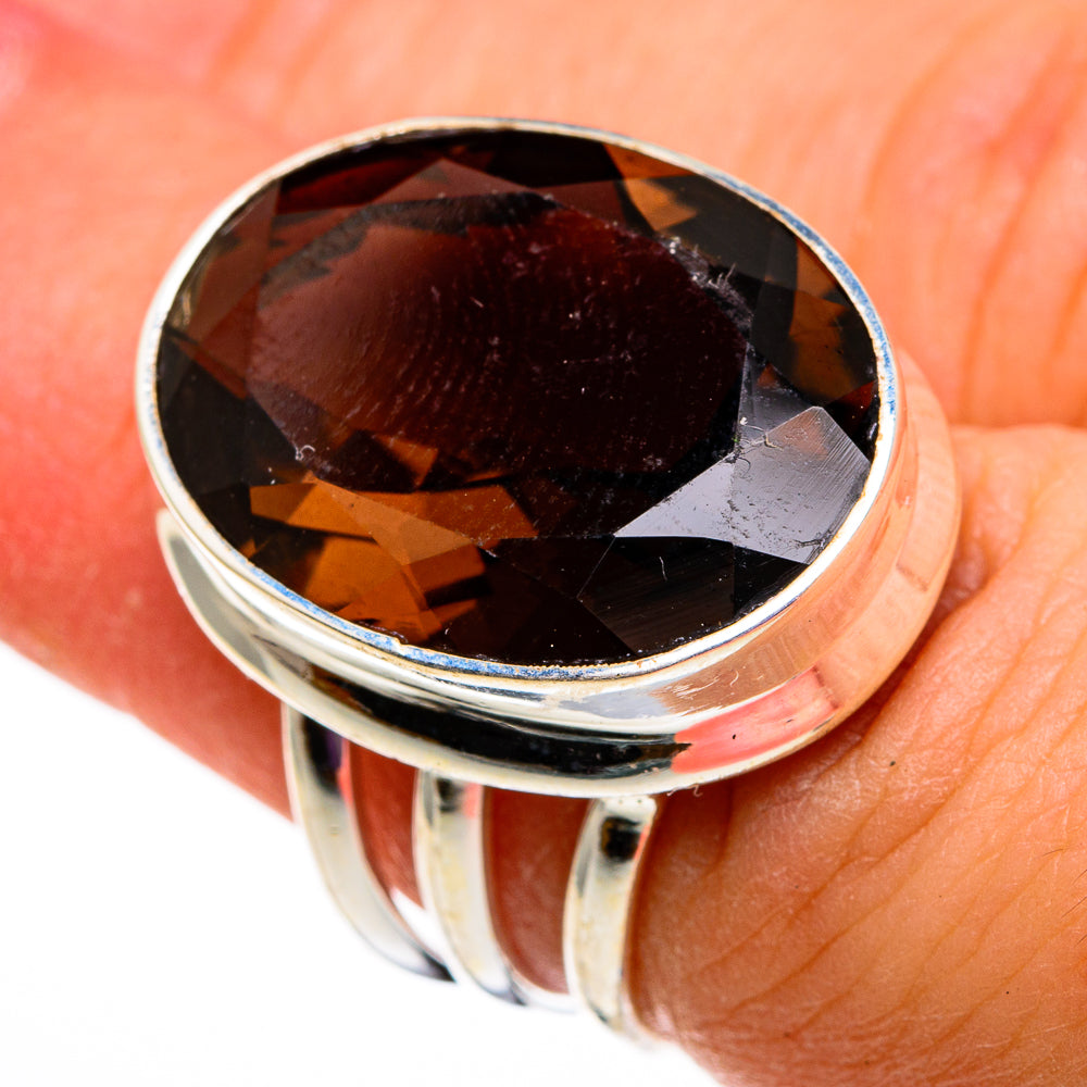 Smoky Quartz Rings handcrafted by Anasilvercos - RING78663