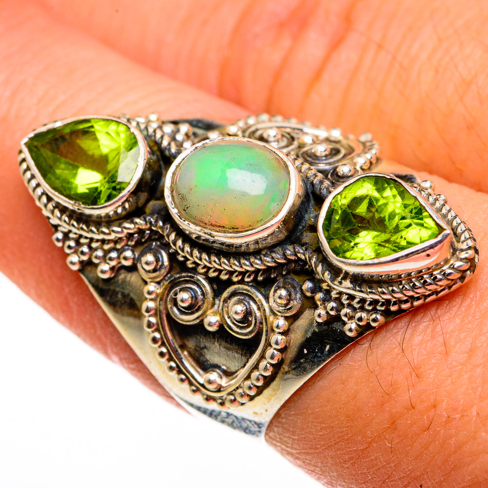 Ethiopian Opal Rings handcrafted by Anasilvercos - RING78668
