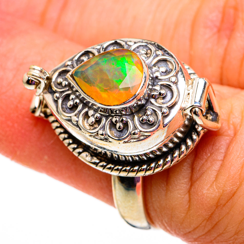 Ethiopian Opal Rings handcrafted by Anasilvercos - RING78674
