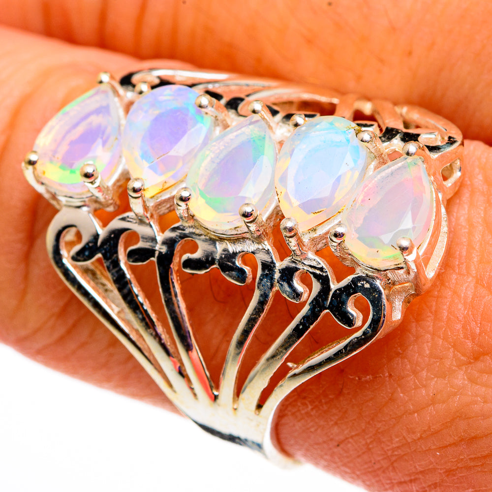 Ethiopian Opal Rings handcrafted by Anasilvercos - RING78675