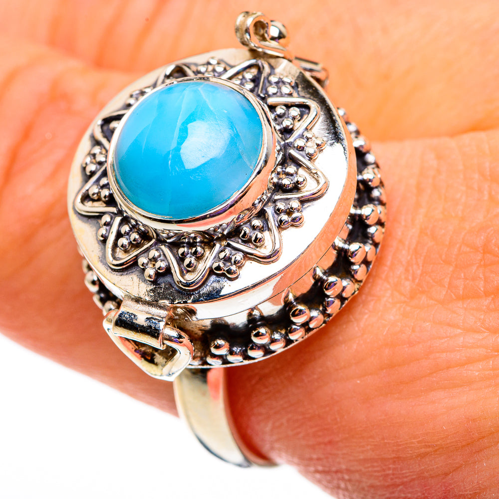 Larimar Rings handcrafted by Anasilvercos - RING78680