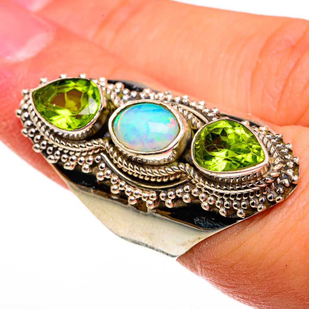 Ethiopian Opal Rings handcrafted by Anasilvercos - RING78695