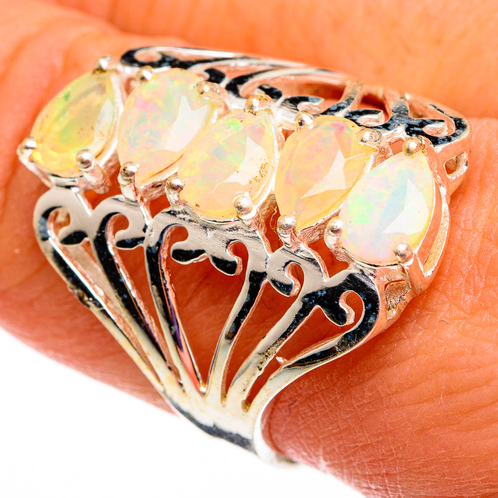 Ethiopian Opal Rings handcrafted by Anasilvercos - RING78720