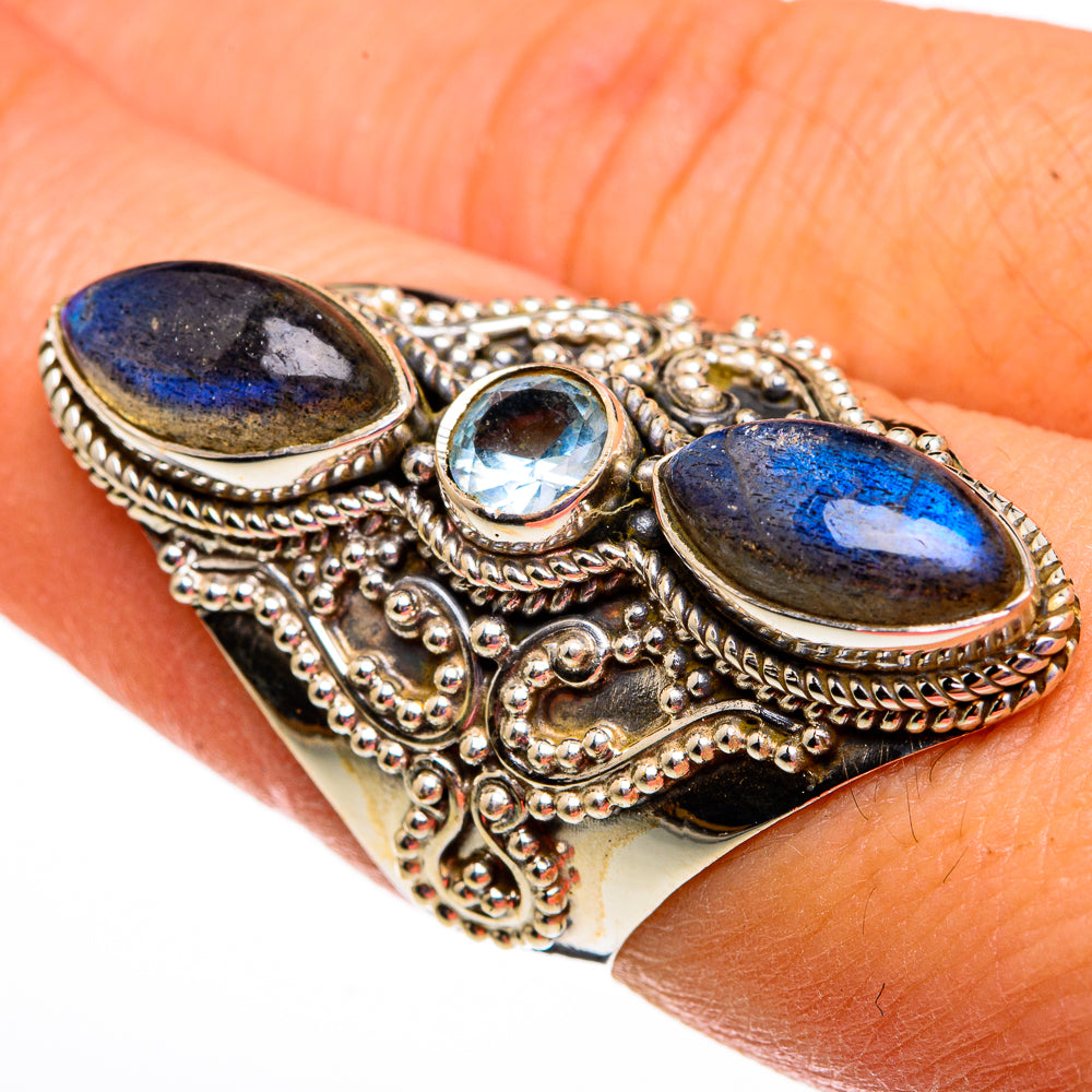 Labradorite Rings handcrafted by Anasilvercos - RING78723