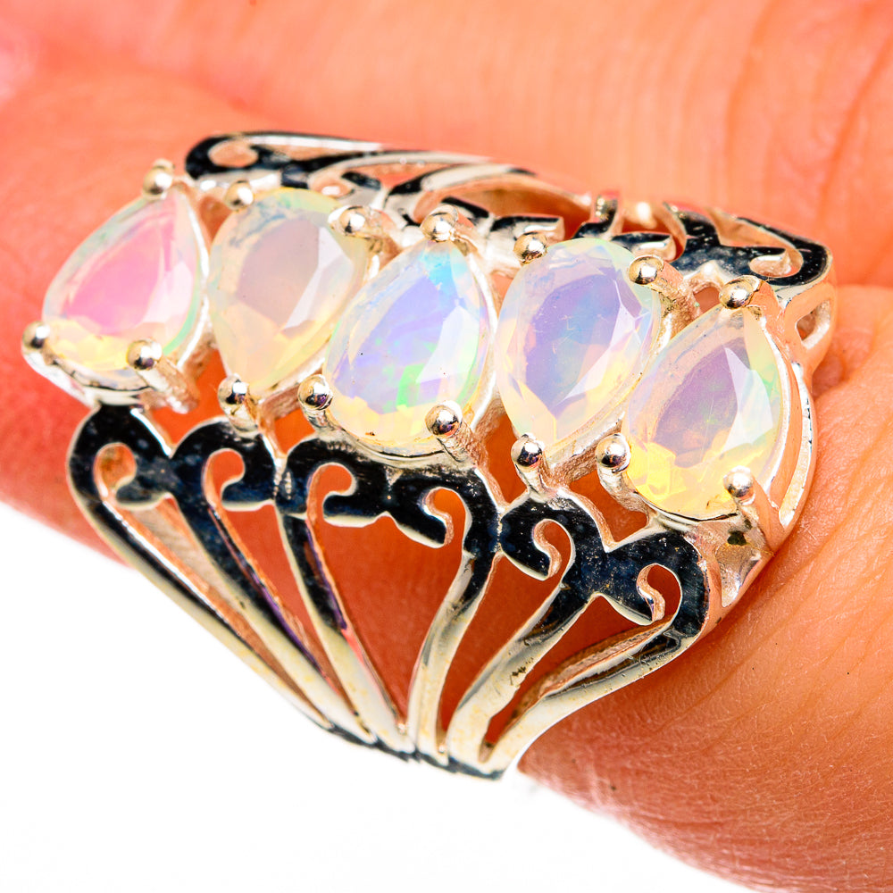 Ethiopian Opal Rings handcrafted by Anasilvercos - RING78730