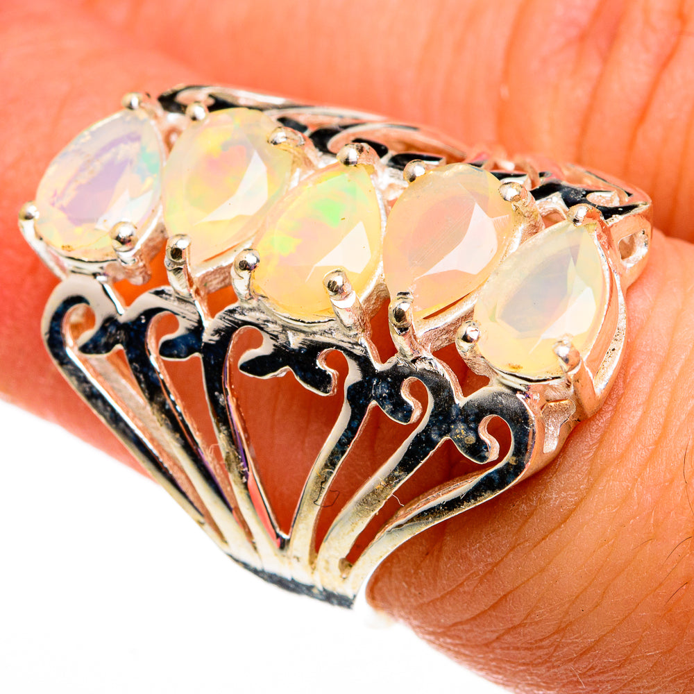 Ethiopian Opal Rings handcrafted by Anasilvercos - RING78738