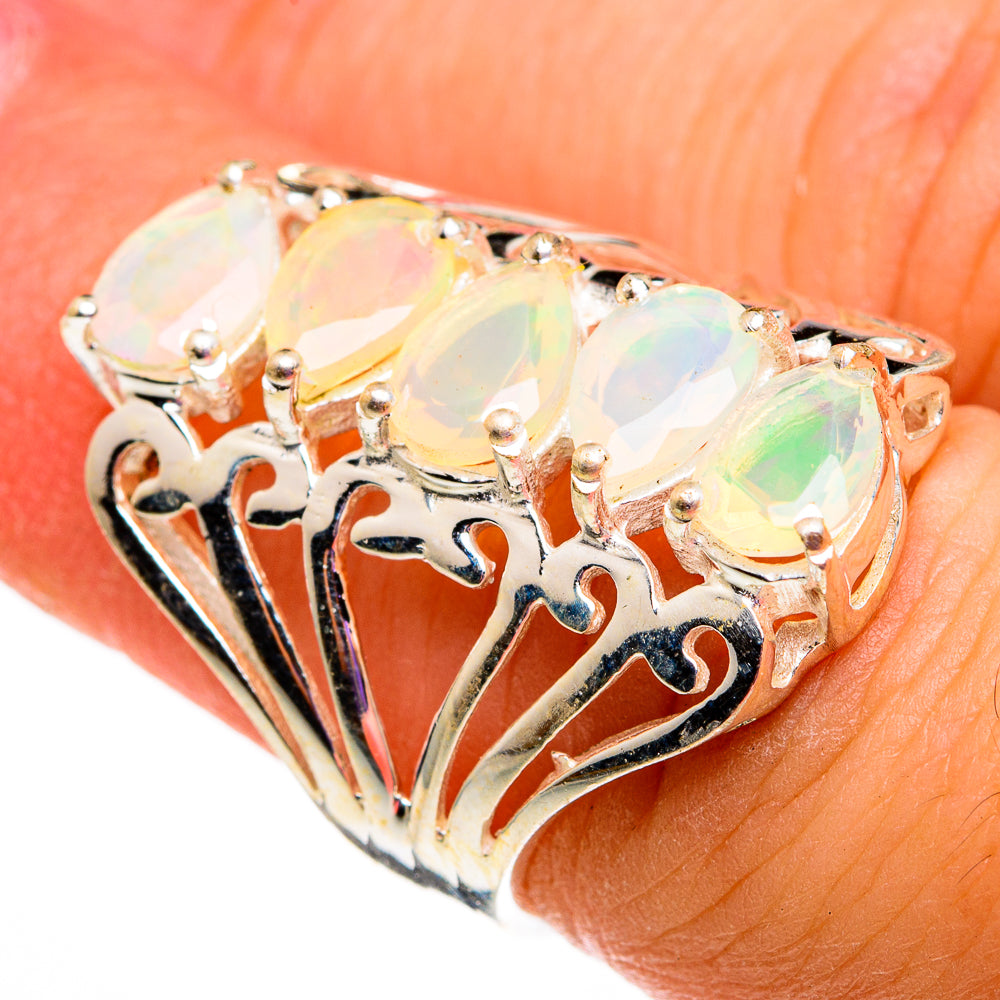 Ethiopian Opal Rings handcrafted by Anasilvercos - RING78742