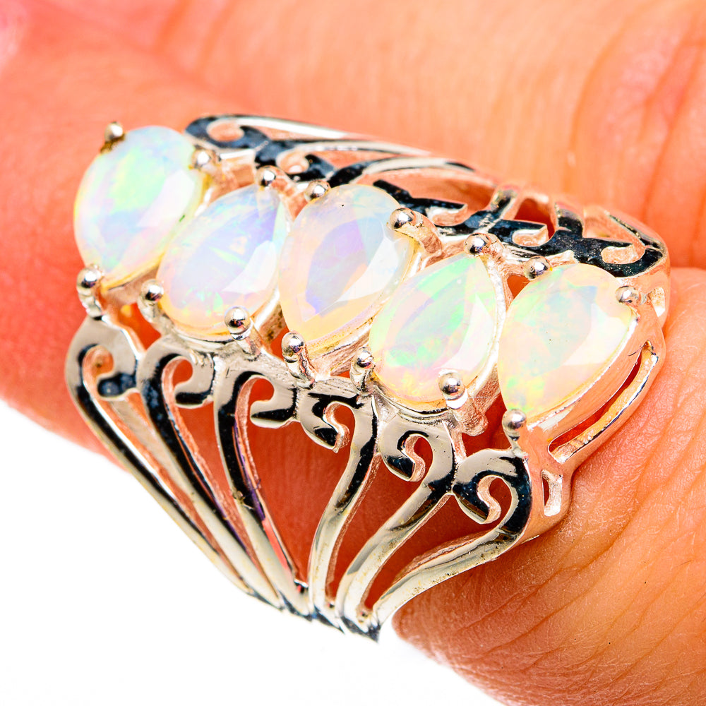 Ethiopian Opal Rings handcrafted by Anasilvercos - RING78744