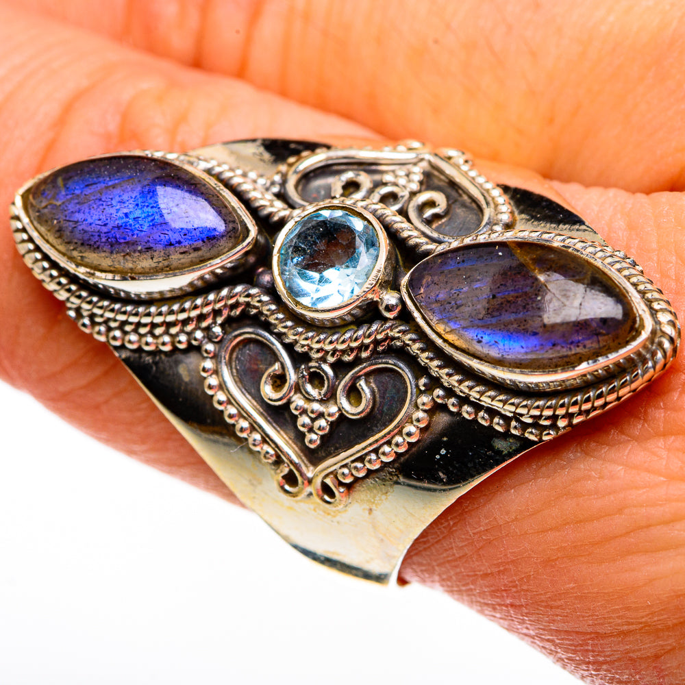 Labradorite Rings handcrafted by Anasilvercos - RING78747