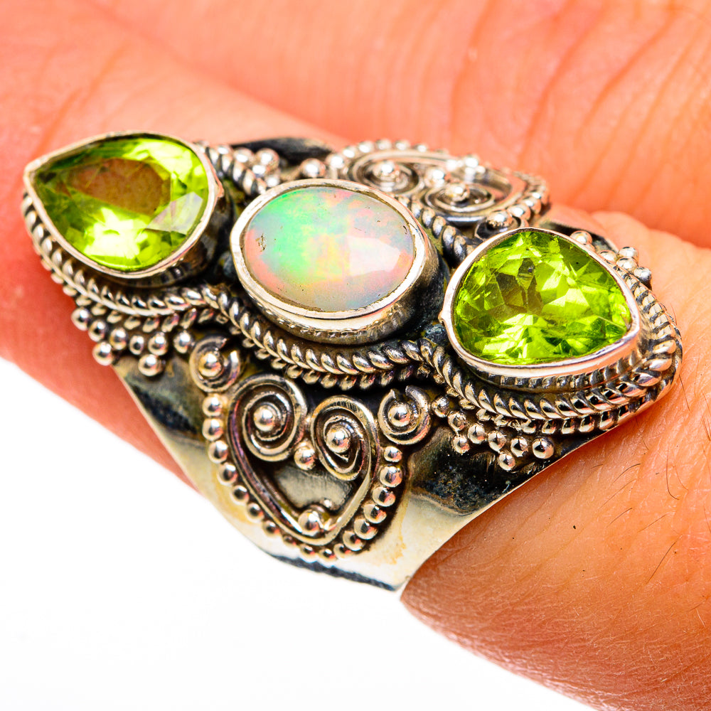 Ethiopian Opal Rings handcrafted by Anasilvercos - RING78750