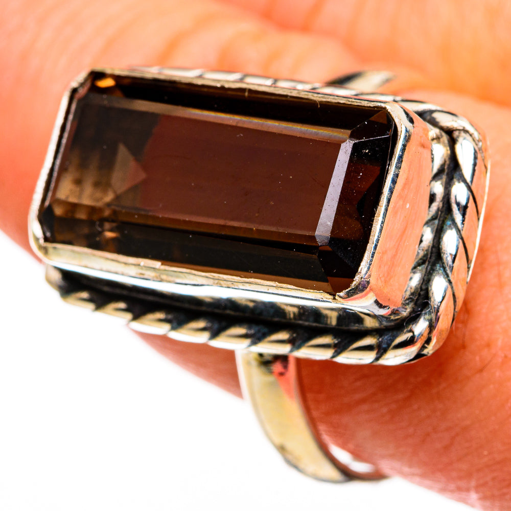Smoky Quartz Rings handcrafted by Anasilvercos - RING78754