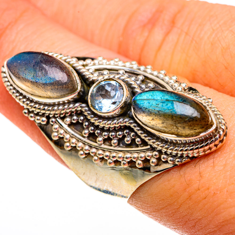 Labradorite Rings handcrafted by Anasilvercos - RING78761