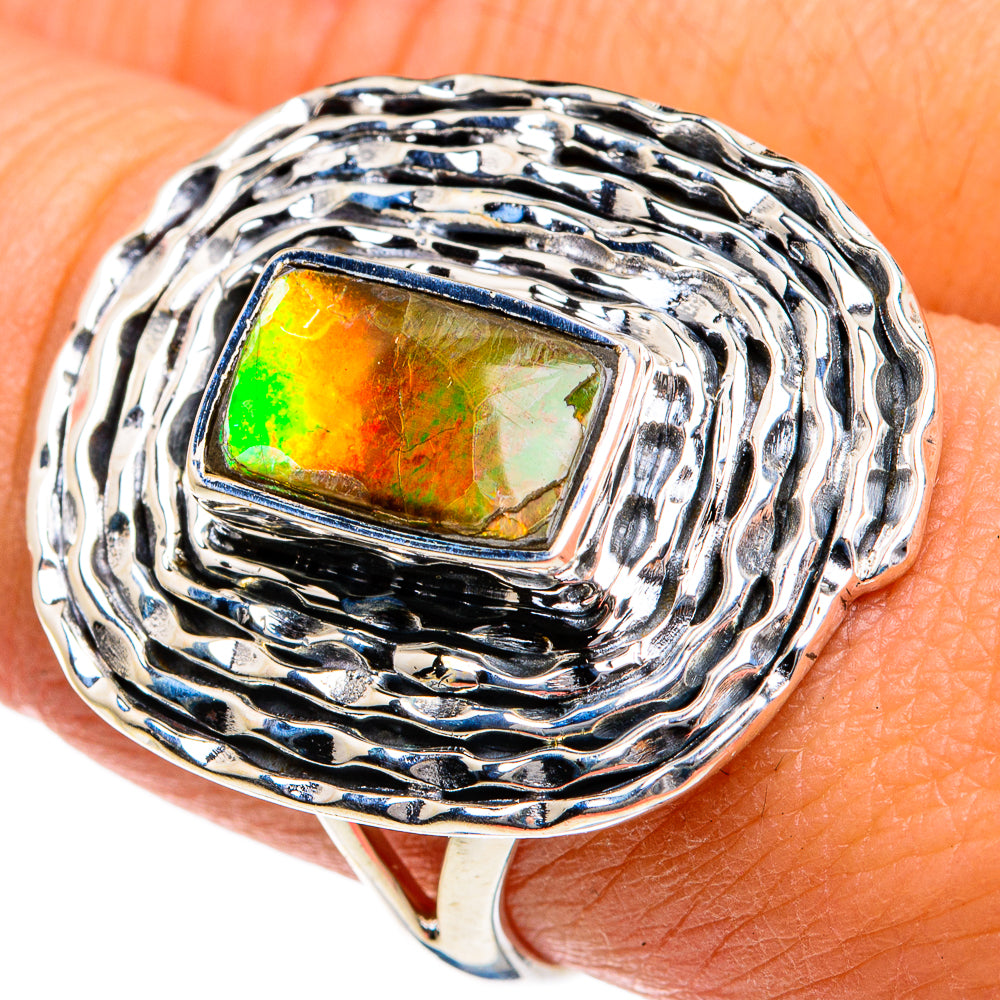Ammolite Rings handcrafted by Anasilvercos - RING78792