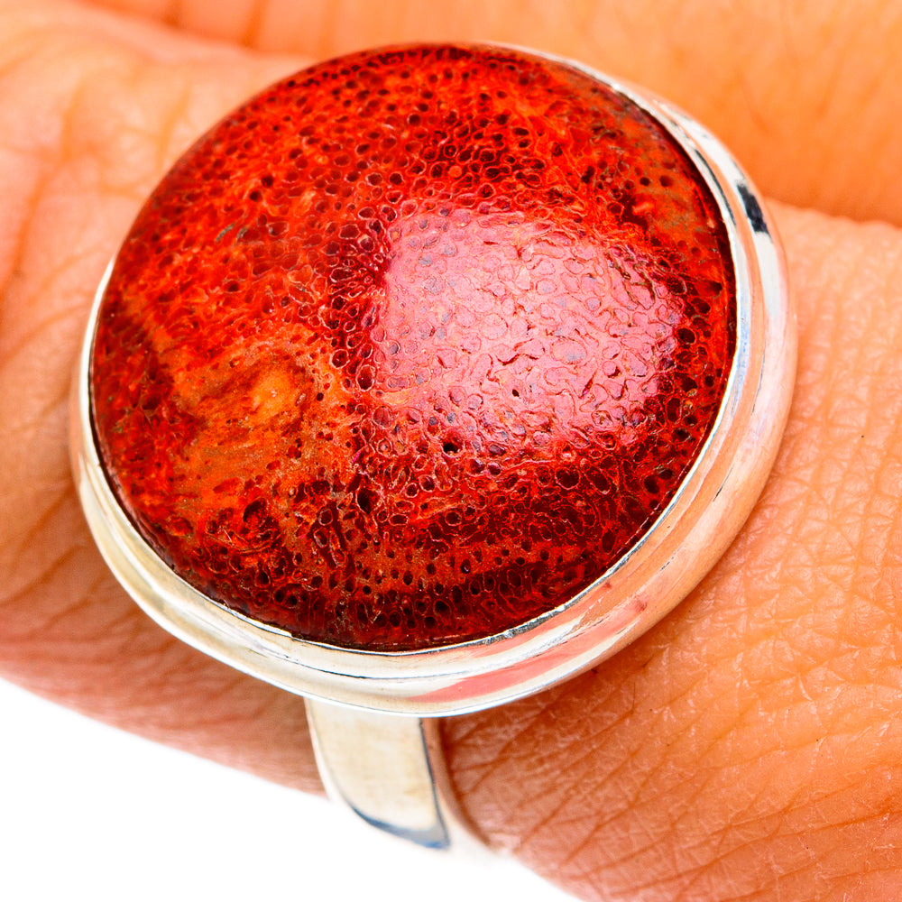 Sponge Coral Rings handcrafted by Anasilvercos - RING78811