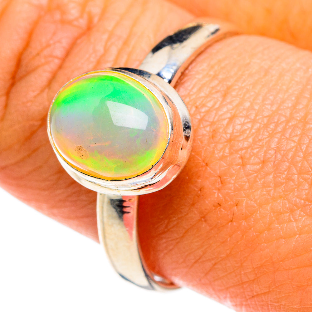 Ethiopian Opal Rings handcrafted by Anasilvercos - RING78884