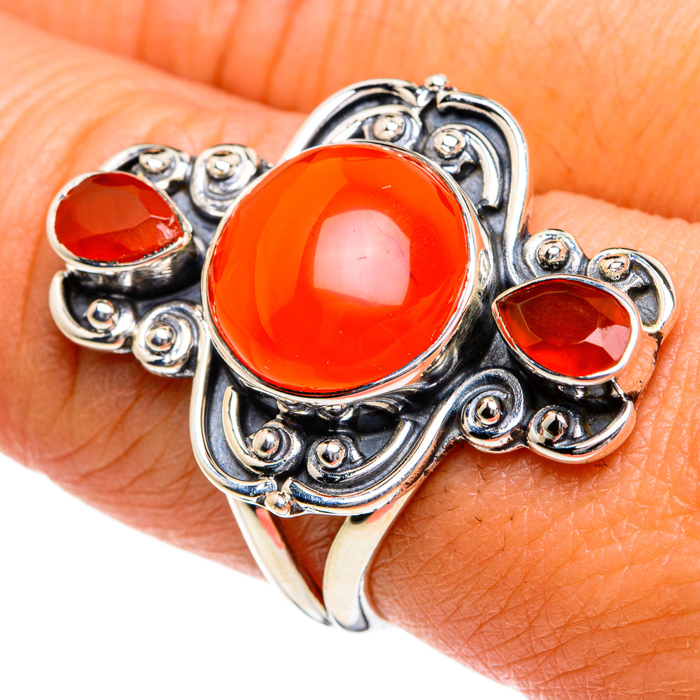 Carnelian Rings handcrafted by Anasilvercos - RING78897
