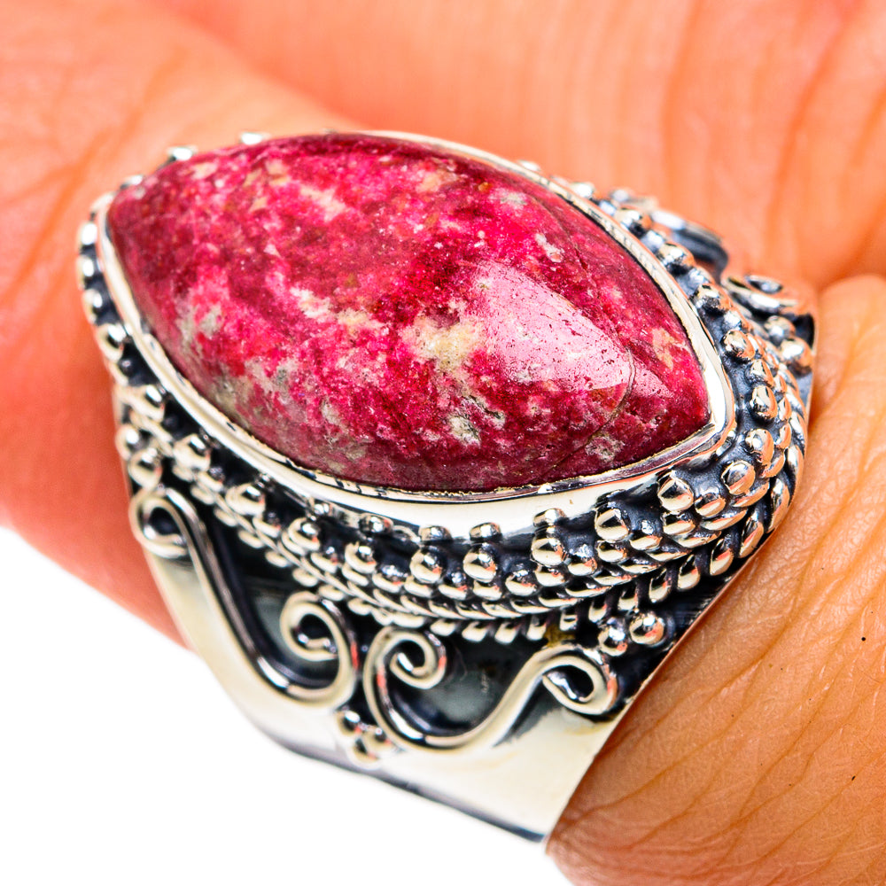 Thulite Rings handcrafted by Anasilvercos - RING78900