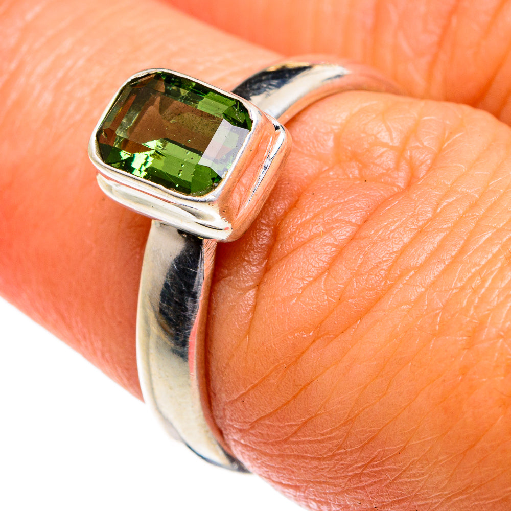 Czech Moldavite Rings handcrafted by Anasilvercos - RING78920