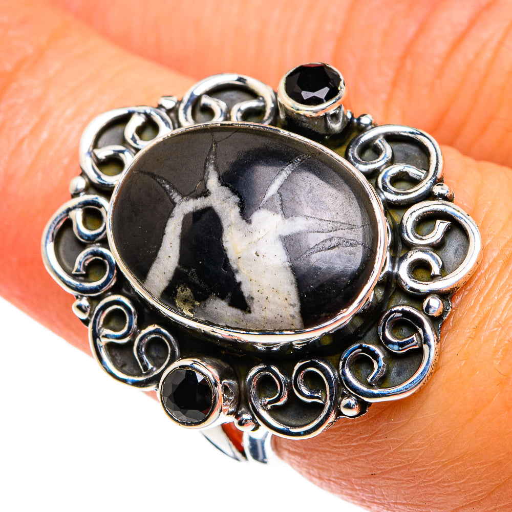 Septarian Geode Rings handcrafted by Anasilvercos - RING78930