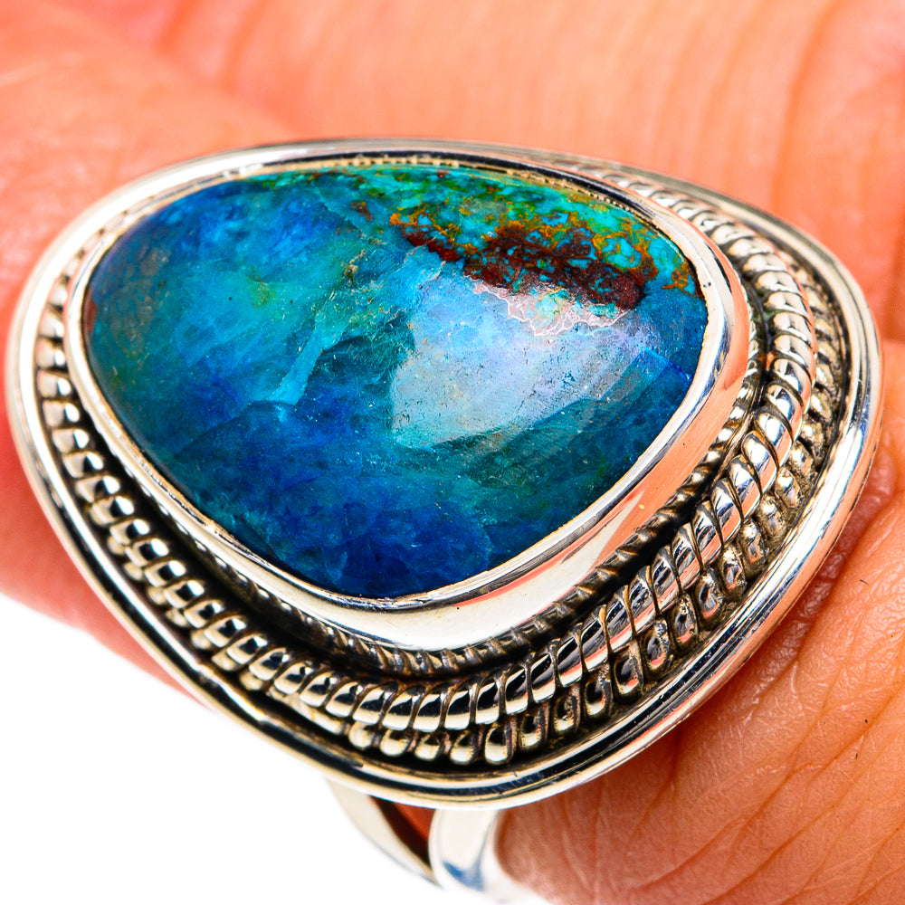 Chrysocolla Rings handcrafted by Anasilvercos - RING78942