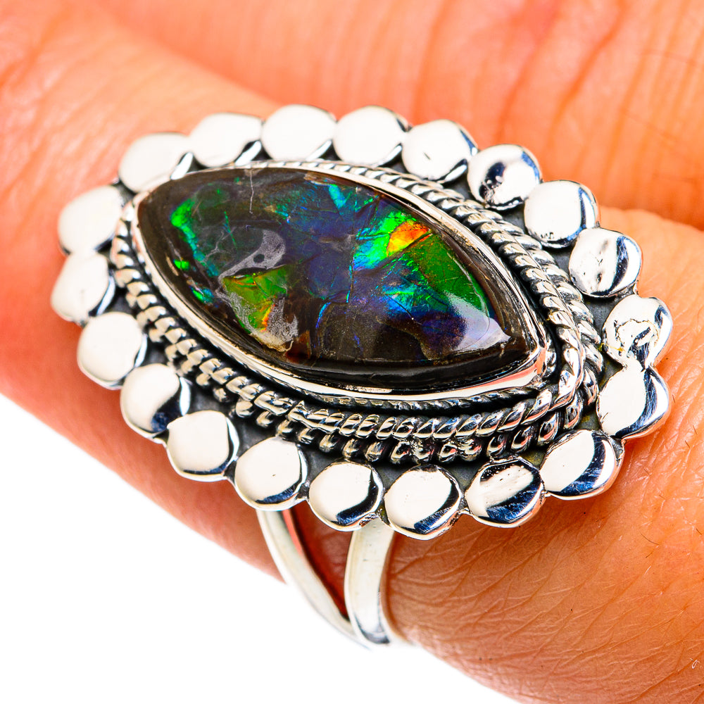 Ammolite Rings handcrafted by Anasilvercos - RING78943