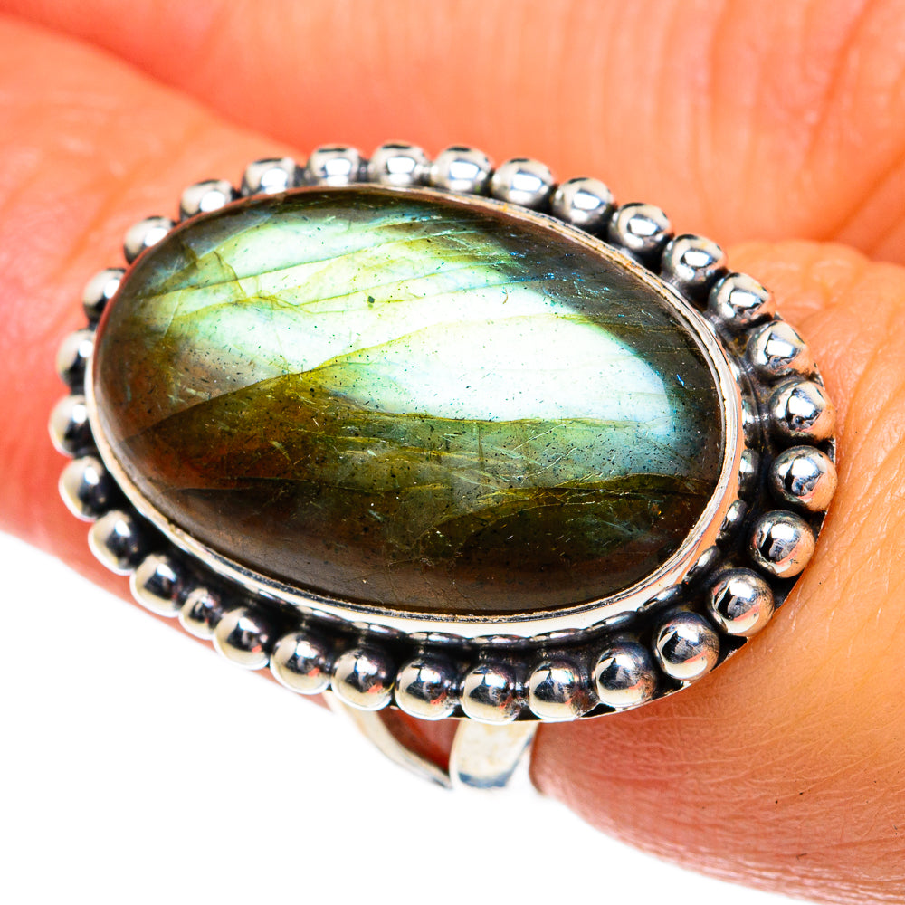 Labradorite Rings handcrafted by Anasilvercos - RING78944