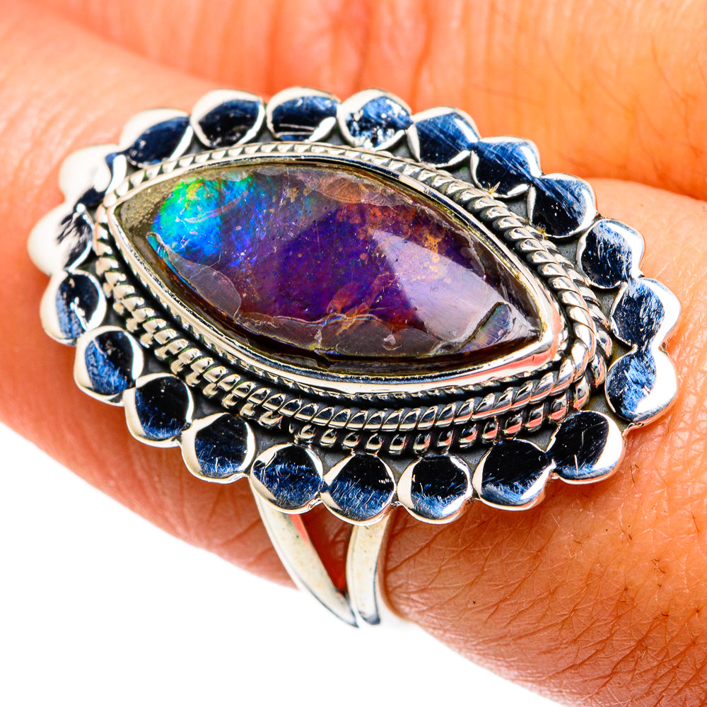 Ammolite Rings handcrafted by Anasilvercos - RING78969