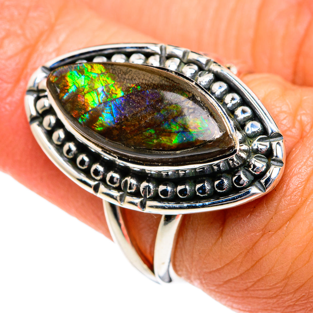 Ammolite Rings handcrafted by Anasilvercos - RING78982