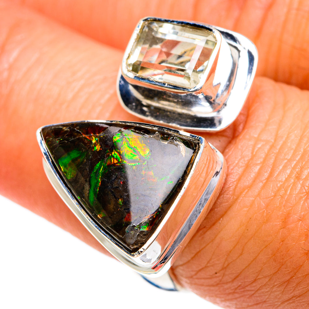 Ammolite Rings handcrafted by Anasilvercos - RING78983