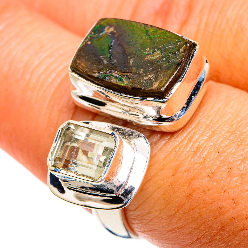 Ammolite Rings handcrafted by Anasilvercos - RING78994