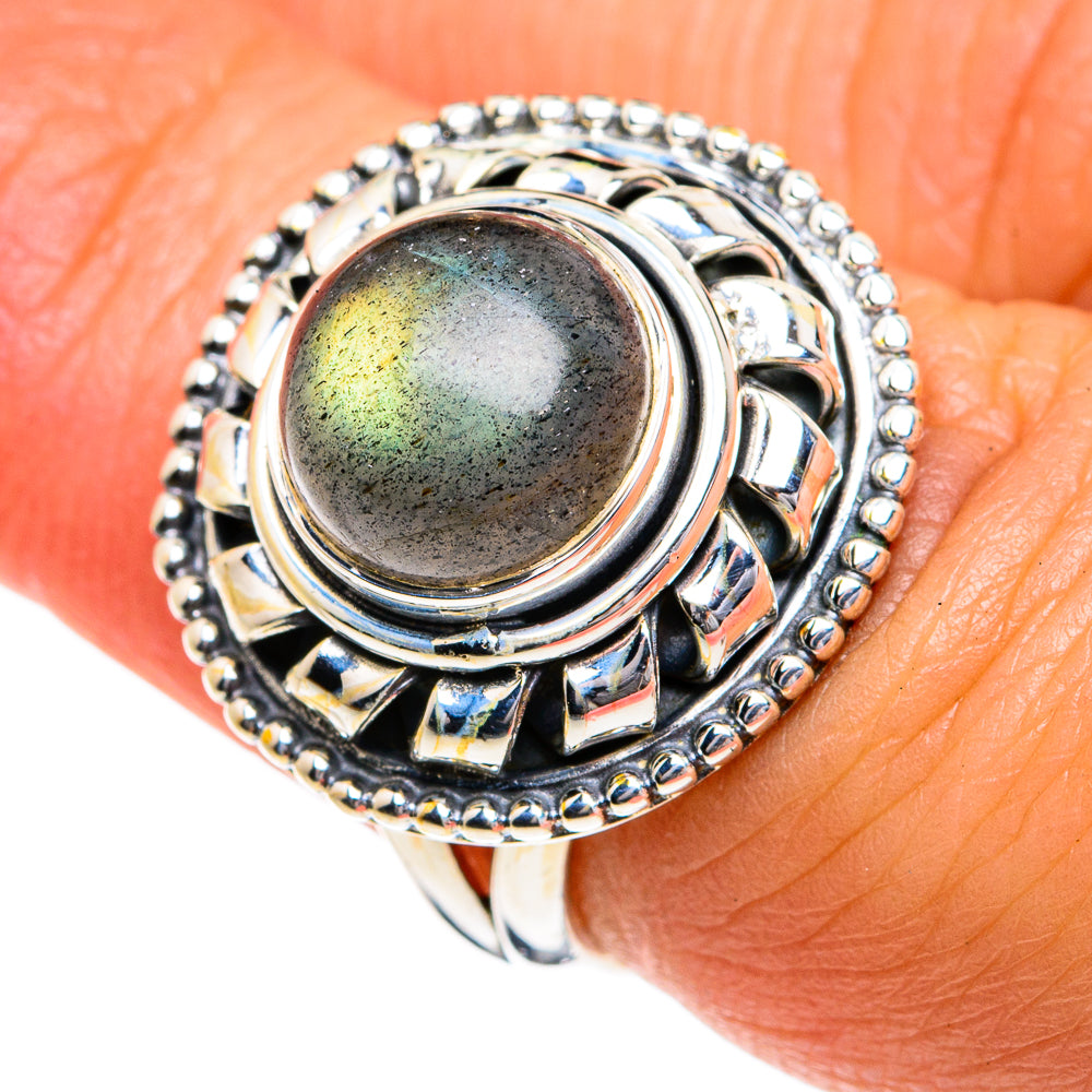 Labradorite Rings handcrafted by Anasilvercos - RING79008