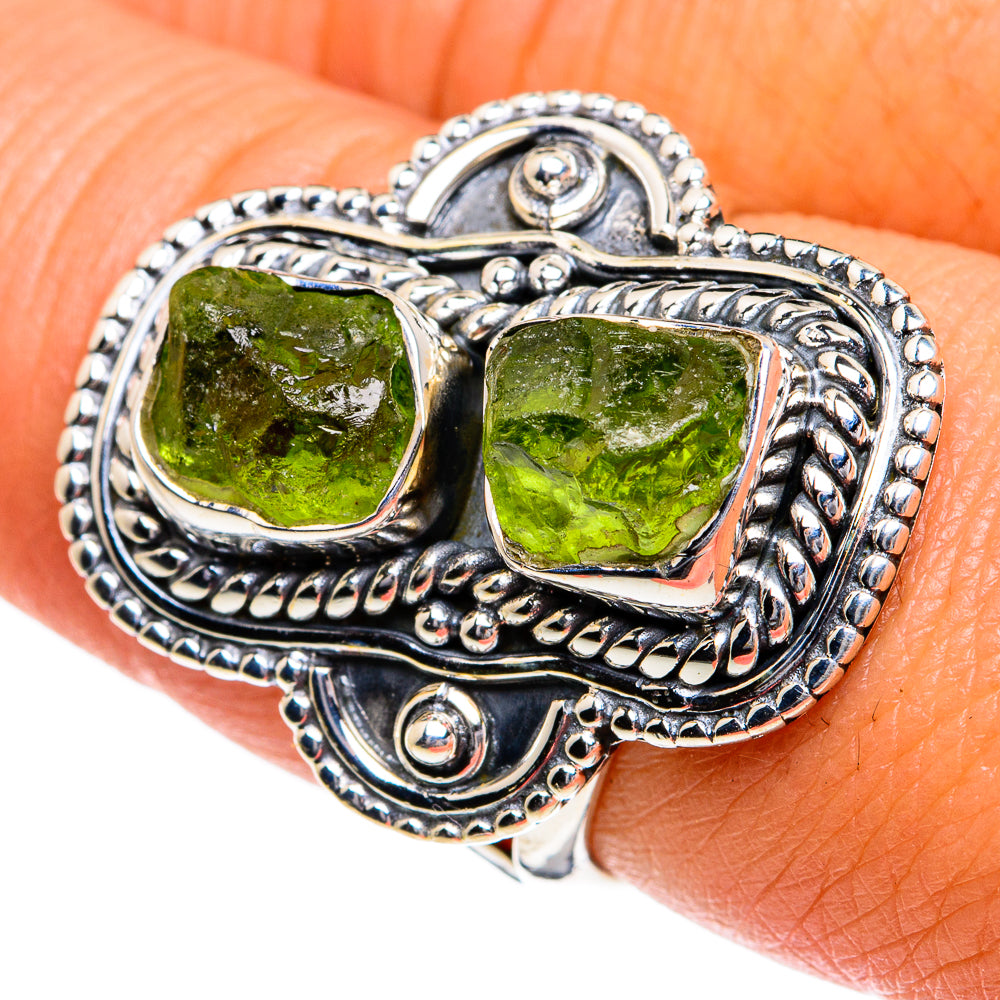 Peridot Rings handcrafted by Anasilvercos - RING79009