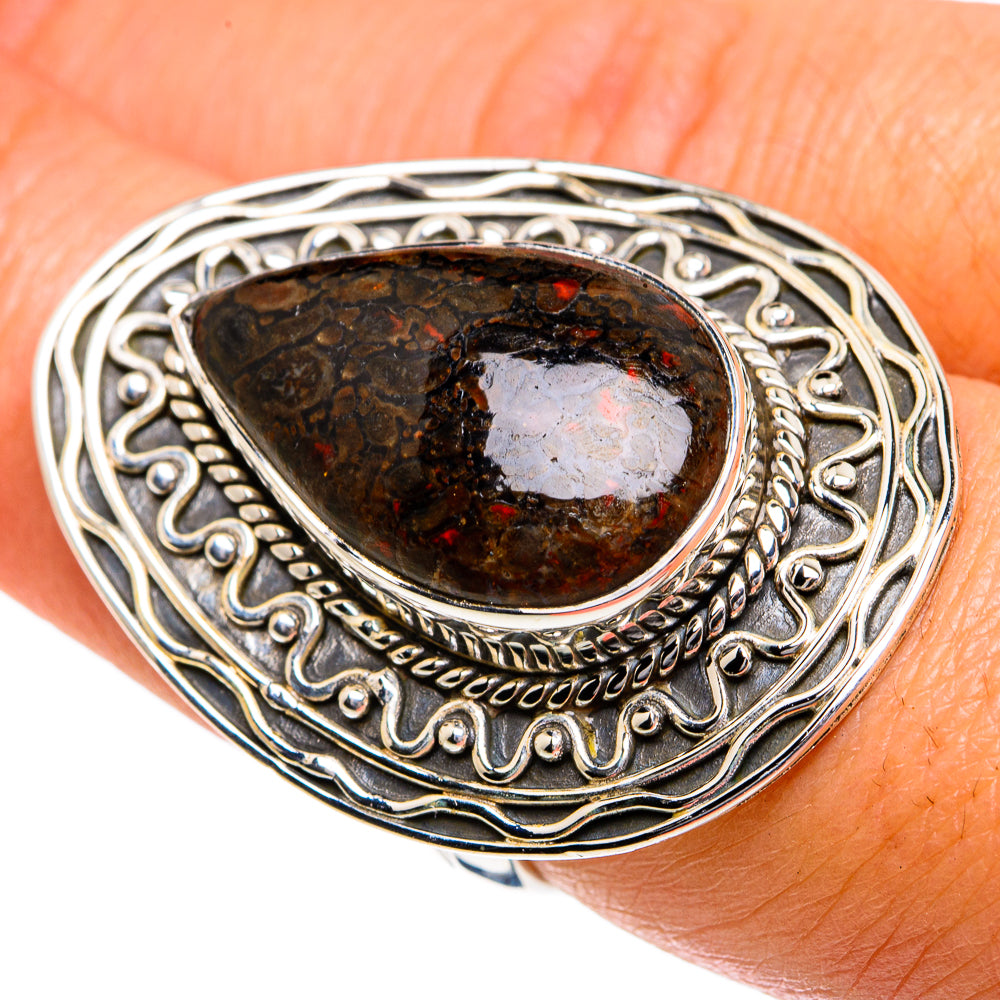 Dinosaur Bone Rings handcrafted by Anasilvercos - RING79020