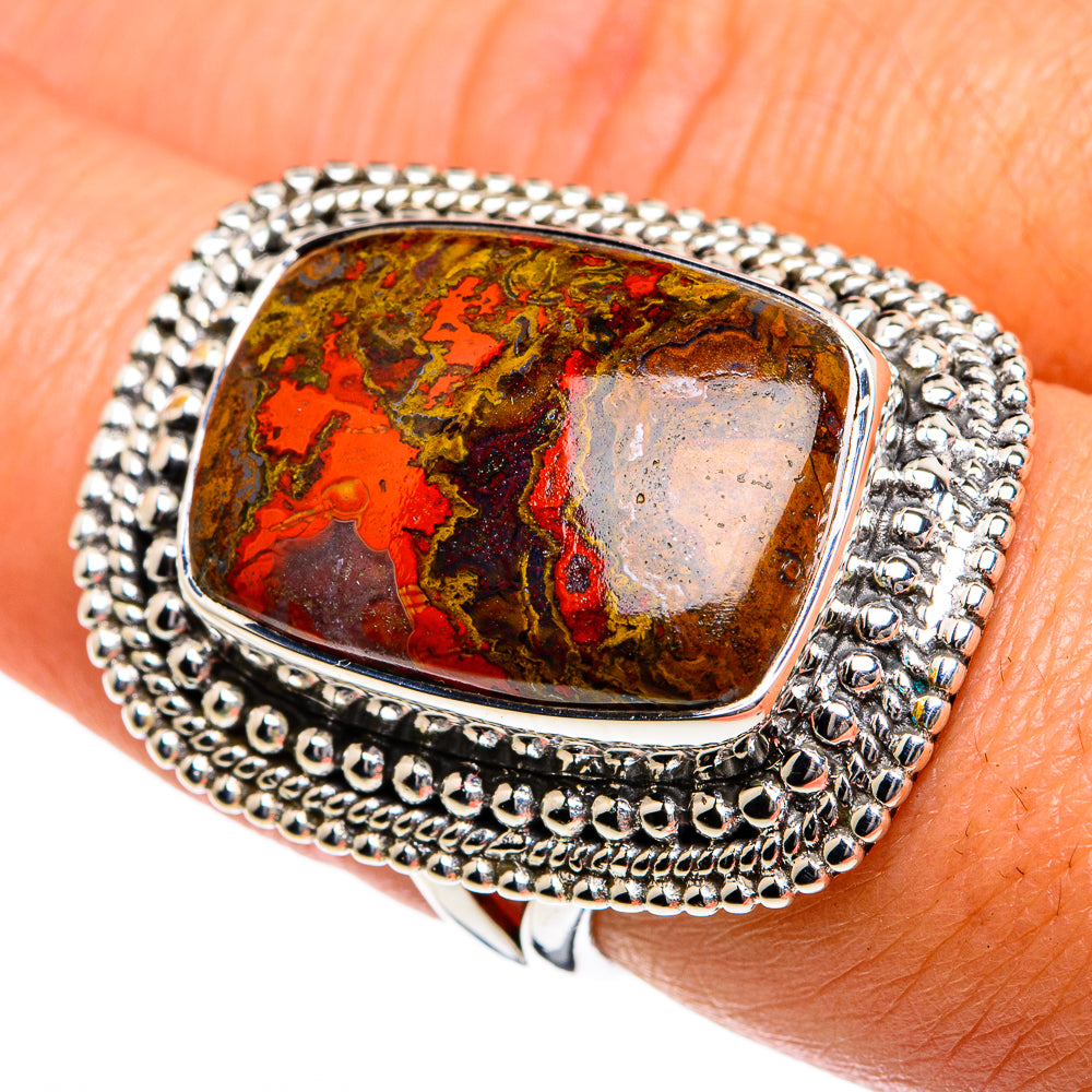 Moroccan Agate Rings handcrafted by Anasilvercos - RING79021