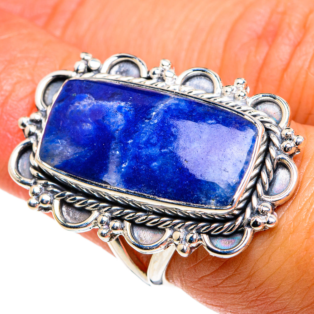 Sodalite Rings handcrafted by Anasilvercos - RING79042